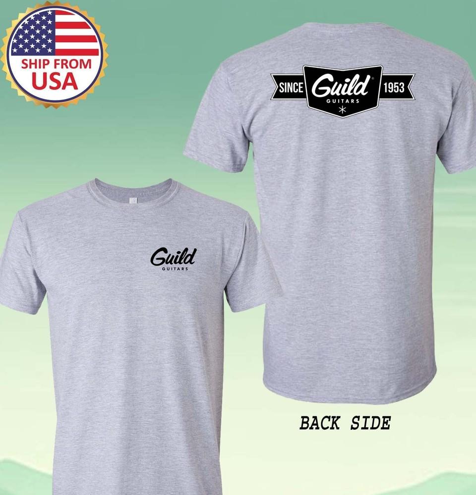 Guild Guitar Since 1953 Men#039;s Grey Size S5XL Unisex T-Shirt XXL