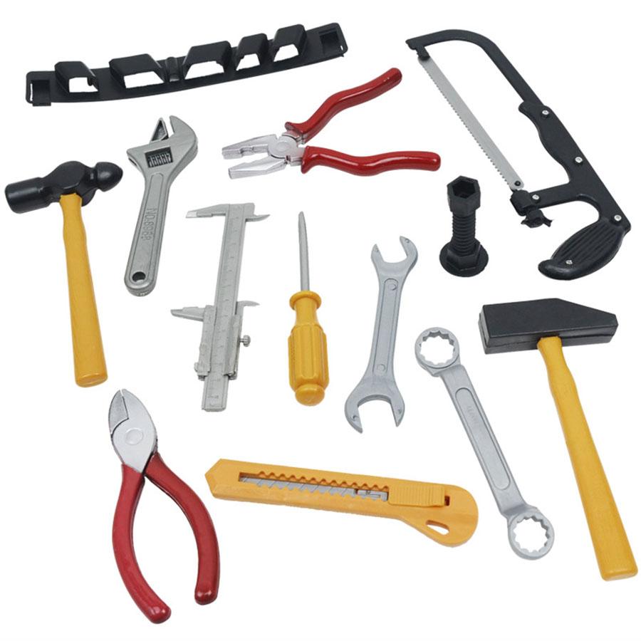 14pcs Mini Plastics Repair Tools Toys Engineering Repair Tool Set Playing House Toys Boys Birthyday Gifts Hands on Ability JXB
