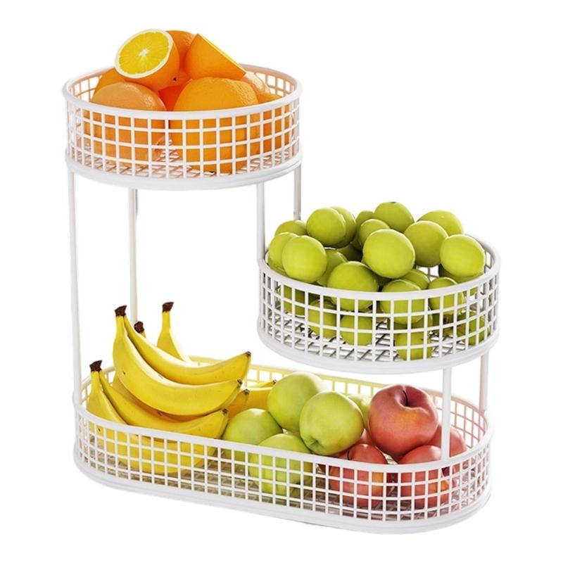 Robuste Metall-Etagere für Früchte Snacks Hausküche Esstisch