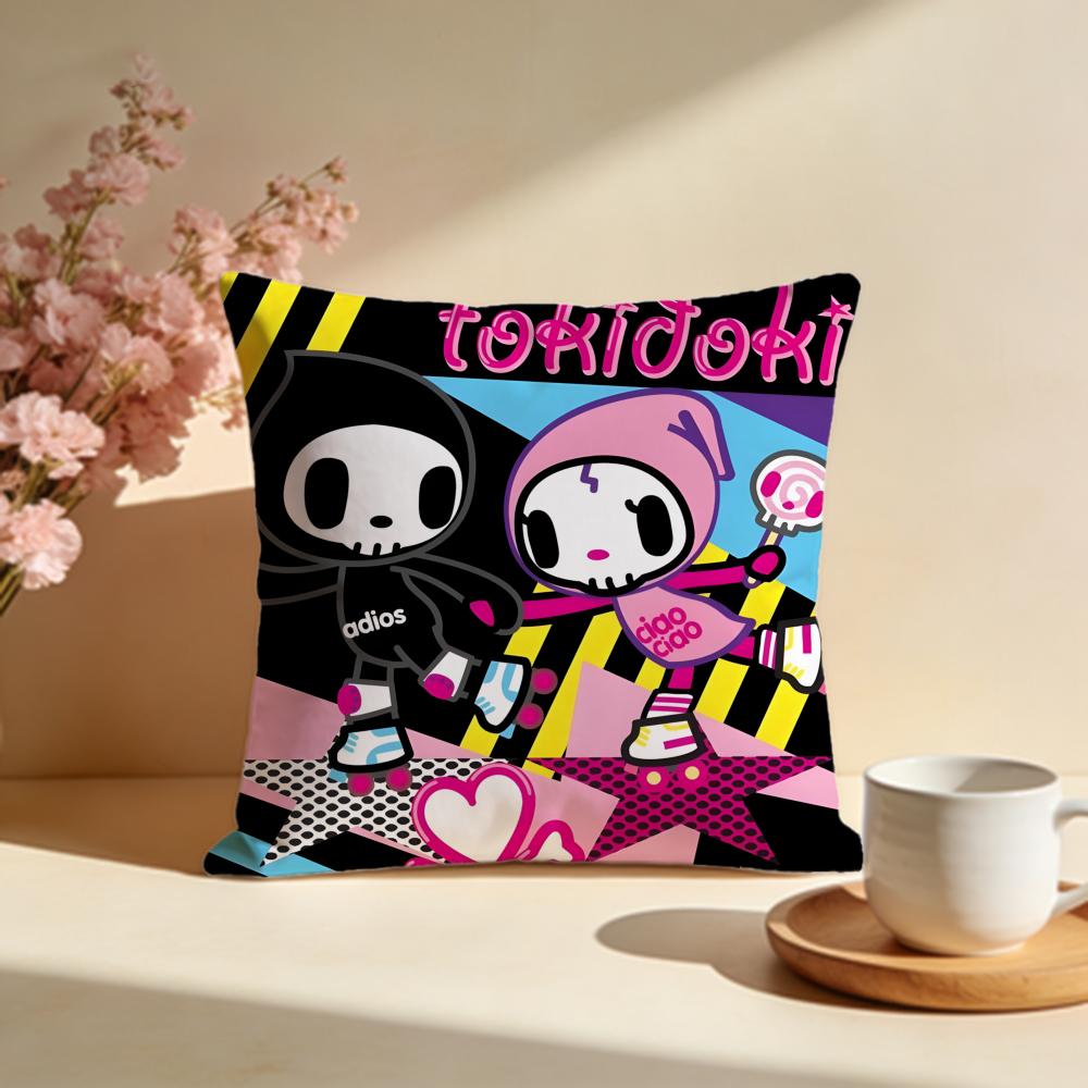 Trendy TTokidokiful Cushion Cover Stylish Washable Pillow Cover Ideal for Couch Bedroom Car Decoration