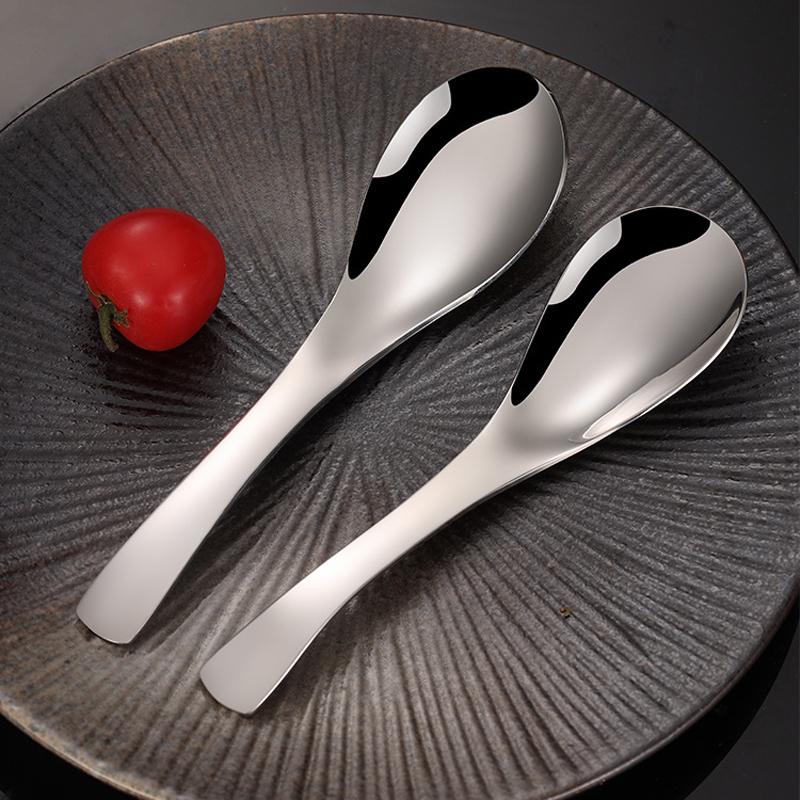 2025 New Stainless Steel Count's spoon Silver Rice Soup Spoon Kids Ice Cream Dessert Spoon Kitchen Dinner Tableware