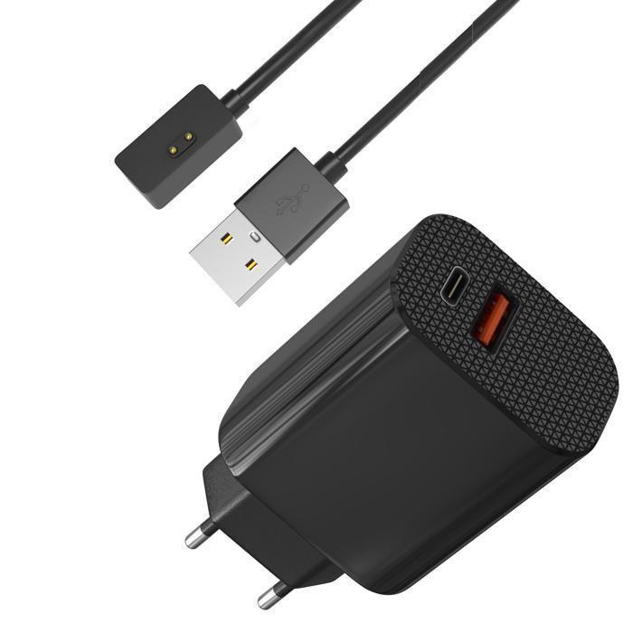 12W Mains Charger + Cable Compatible with Xiaomi Smart Band 7 Pro/Smart Band Pro - Redmi Watch 3/2 Lite/2 Phonillico®