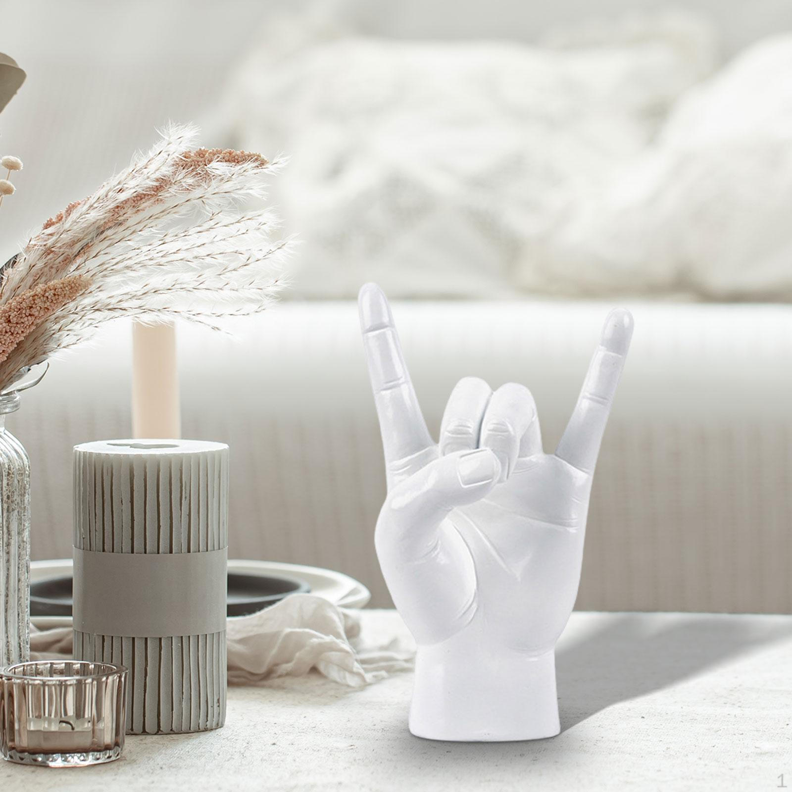 

Современная скульптура жестов рук для декора дома и офиса White Left