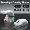 Rechargeable 12000DPI Wireless Mouse with Charging Dock Bluetooth 2.4G Wired Tri-Mode RGB Ergonomic Ultra-Light PC Gaming Mouse