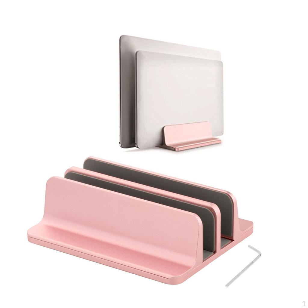 Adjustable Laptop Stand Slots for book PC Desk Holder Anti-scratch, Engineered Stability