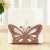 Rustic Napkin Holder Vintage Butterfly/Sunflower Wooden Paper Towel Dispenser Tabletop Standing Napkin Rack for Kitchen Dining Room Farmhouse Party