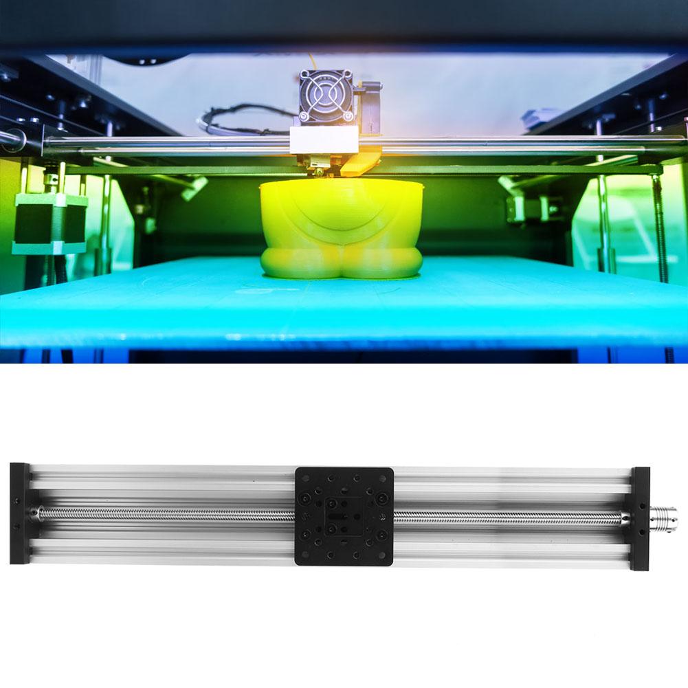 Masă Liniară cu Șurub Glisant Aliaj de Aluminiu Imprimantă 3D Mașină de Gravat 2mm NegruArgintiuArgintiu