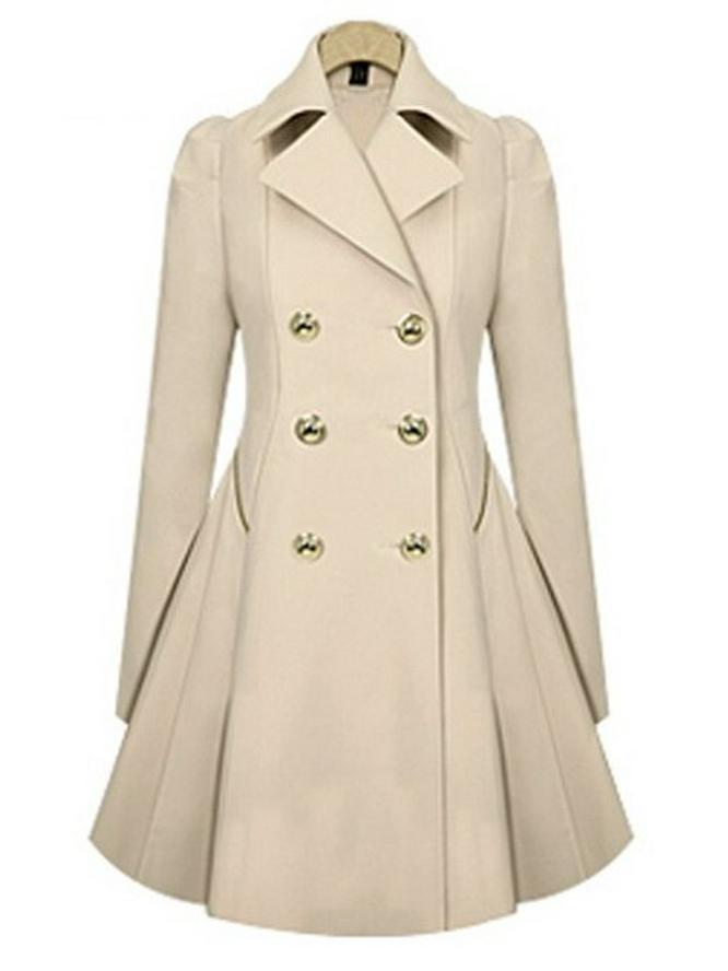 

Тренч женский весенне-осенний европейского и американского стиля, приталенный, средней длины, большого размера XXL бежевый