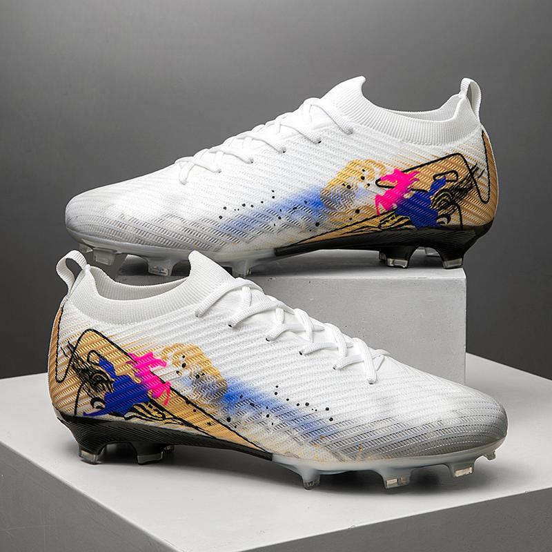 Neue Herren Fußballschuhe Rutschfeste Trainingsschuhe Fußballschuhe Spiel Ultraleichte Fußballschuhe FG Lange Stollen Outdoor Dropshipping