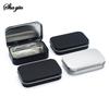 Metall Rechteckige Leere Mini Zinn Box Weißblech Push Candy Pille Fällen Bins Jar Klapp Behälter Kleine Organizer Lagerung Box