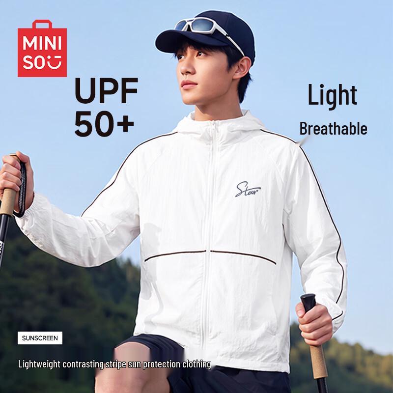 MINISO Men's UPF50+ Lightweight Sun Protection Hoodie
