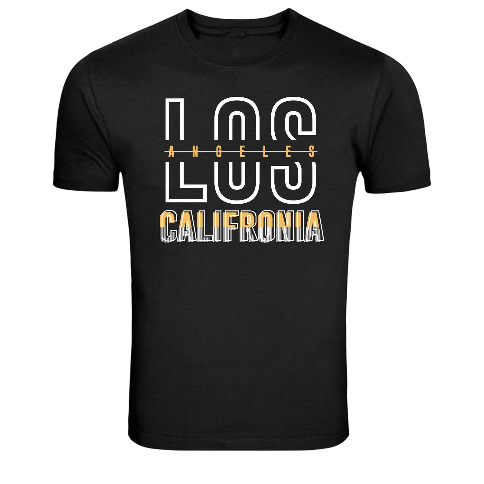 Los Angeles California Modern Typography Graphic T-Shirt XXXL
