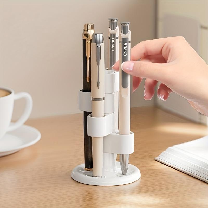 Desktop pencil and pen storage rack that can rotate 360 degrees, Office desktop organization and storage, Toothbrush Holder