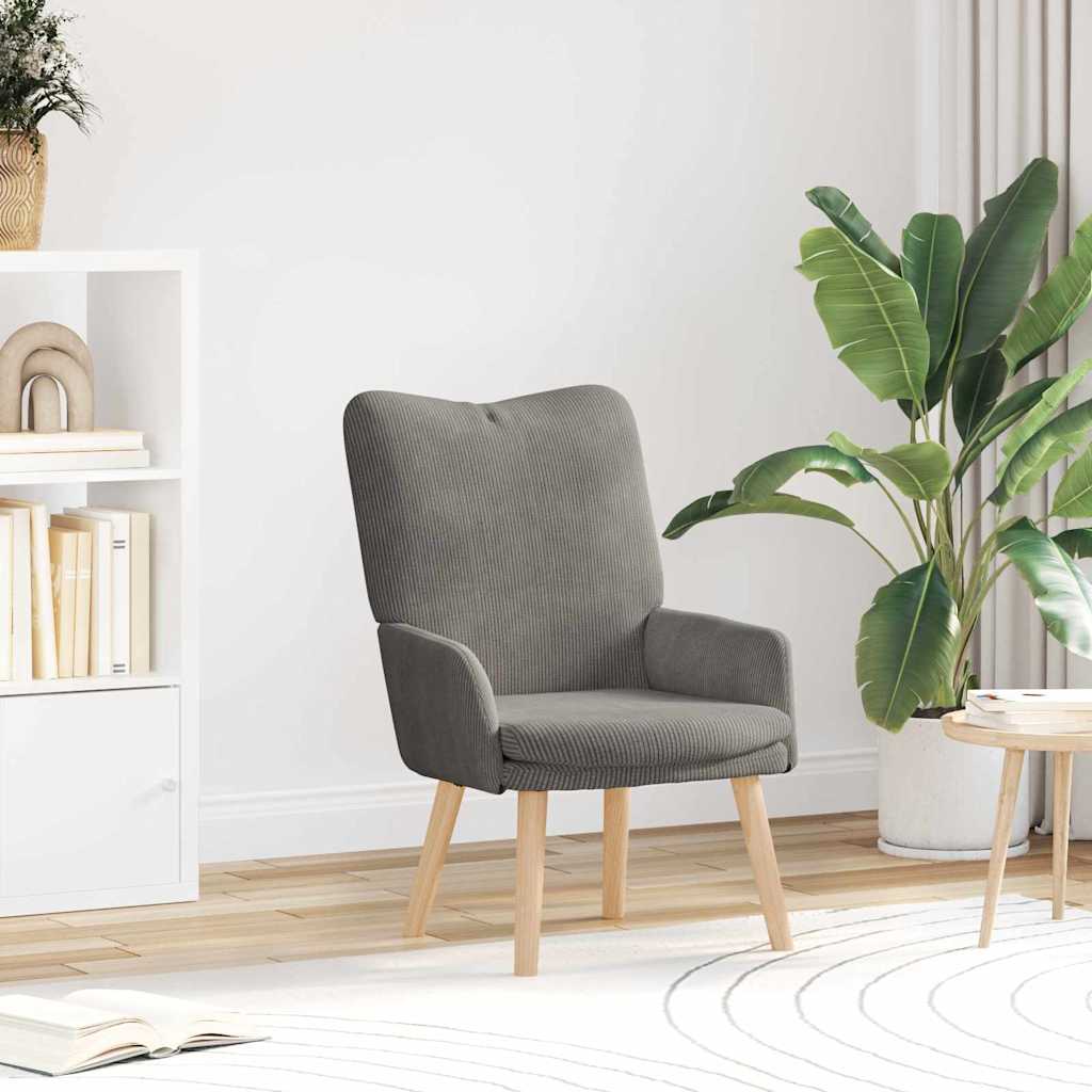 Armchair Light Gray 63 X 67 X 94 Cm Fabric