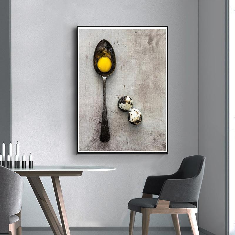 Modern Style Kitchen Utensils and Appliances Posters Wall Art Canvas Painting Pictures for Living Room Home Decor No Frame