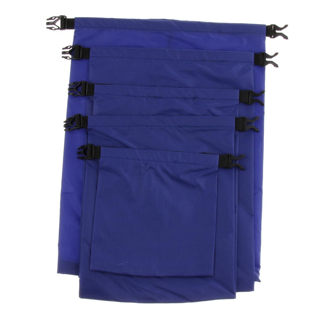 5 Pcs Set Waterproof Dry Bag Sack Storage Camping Rafting Kayaking