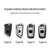 Genuine Leather Auto Smart Key Fob Cover Case Housing Fit For Bmw X1 X3 X5 X6 X7 1 3 5 6 7 Series G20 G30 G11 F15 F16 G01 G02 F48 Keyless Key Fob