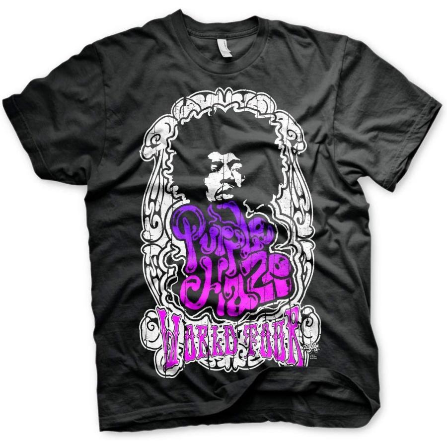 Jimi Hendrix Officially Licensed Purple Haze World Tour Big & Tall Mens T-Shirt (Black) XXXXXL разноцветный