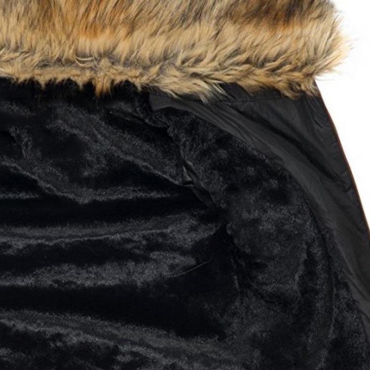 Ladies Slim Fit Cotton Jacket with Hood and Large Collar Zipper Fashion Outerwear