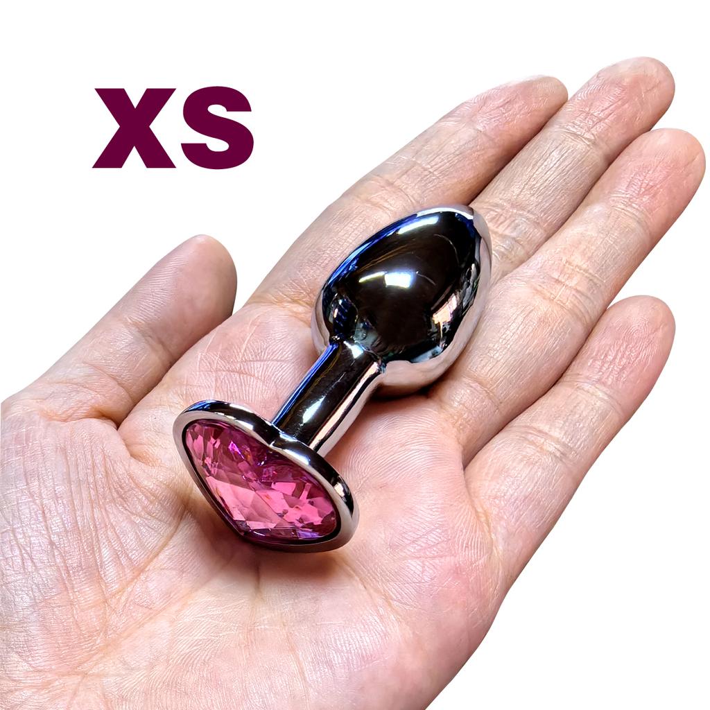 Heart Base Mini Smooth Metal Anal Plug Beginner Butt Plug Masturbation Stimulator Tool Sex Massager Adult Sex Toys For Man Women