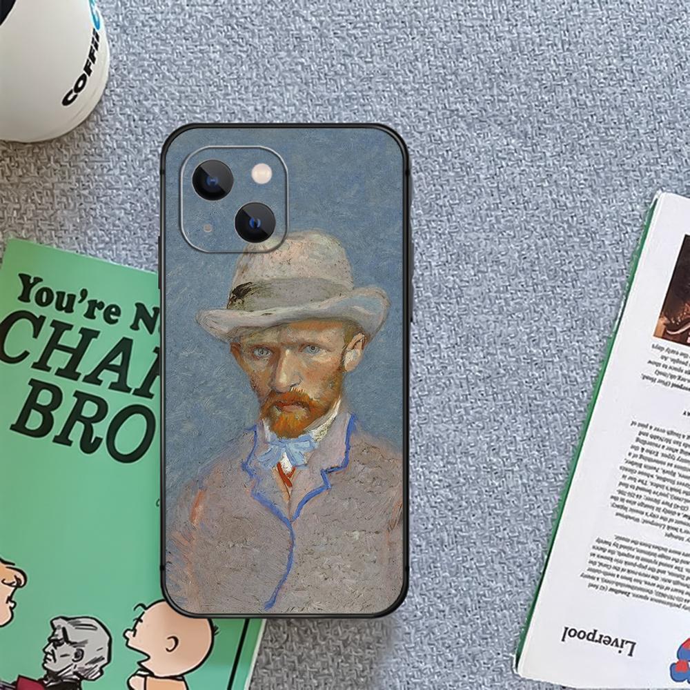 Husă pentru telefon autoportret Van Gogh Coque pentru Iphone Xiaomi Mi Samsung Galaxy Redmi Note AS 11 12 13 14 15 22 23 24 5G Pro Plus Max Fe Ultra
