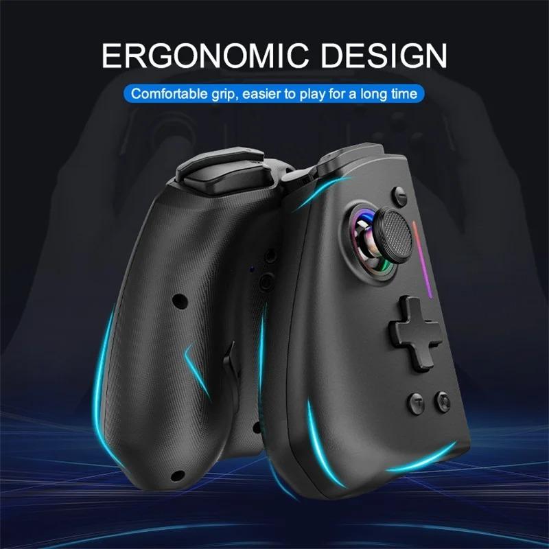 KS42 Wireless Gamepad für Nintendo Switch/OLED, Gaming Switch Controller Bluetooth Aufwecken 6-Achsen Joypad Metall-Joystick