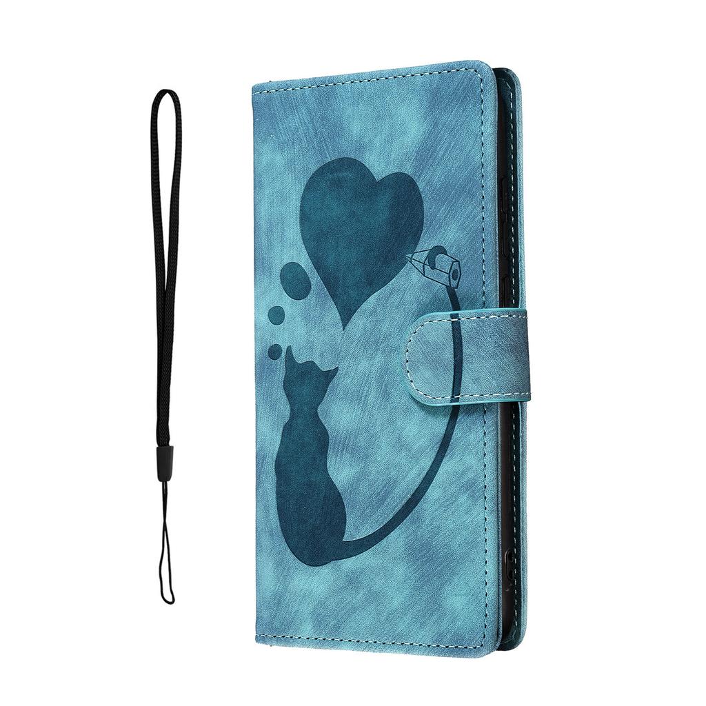 Animals Cat Leather Phone Wallet Case Book For Samsung Galaxy S25 Edge S24 S23 S22 Ultra S21 Plus S20 FE A16 A56 Card Flip Cover