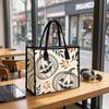 Halloween Pumpkin Tote Bag Fashion Canvas Handbag Casual Large Capacity Shopping Purse