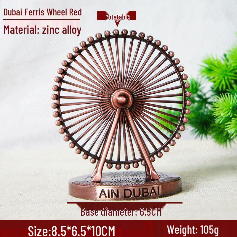 British Ferris Wheel & Big Ben Metal Craft Home Decor Model