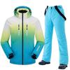 2024 Unisex Fleece-Lined Ski Suit: Thickened Cotton Jacket & Pants Set