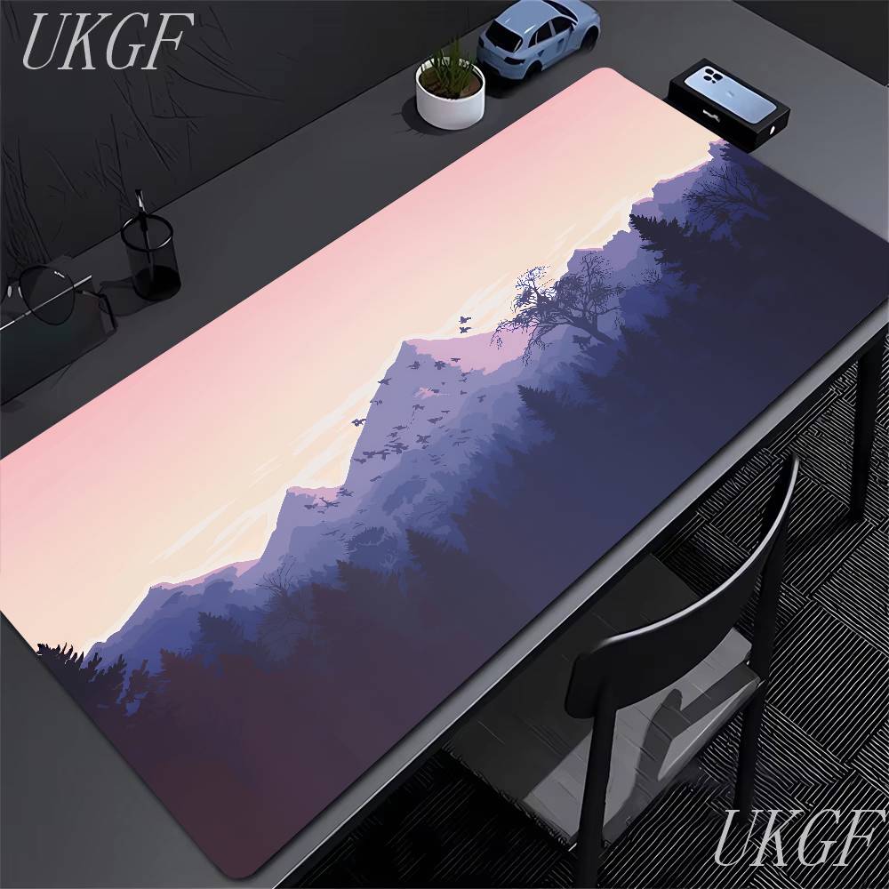 Firewatch Mouse Pad XXL Rubber Deep Forest Large Mousepad Gamer Non-Slip Art Desk Mat Computer Laptop Pads 90x40cm Keyboard Mats