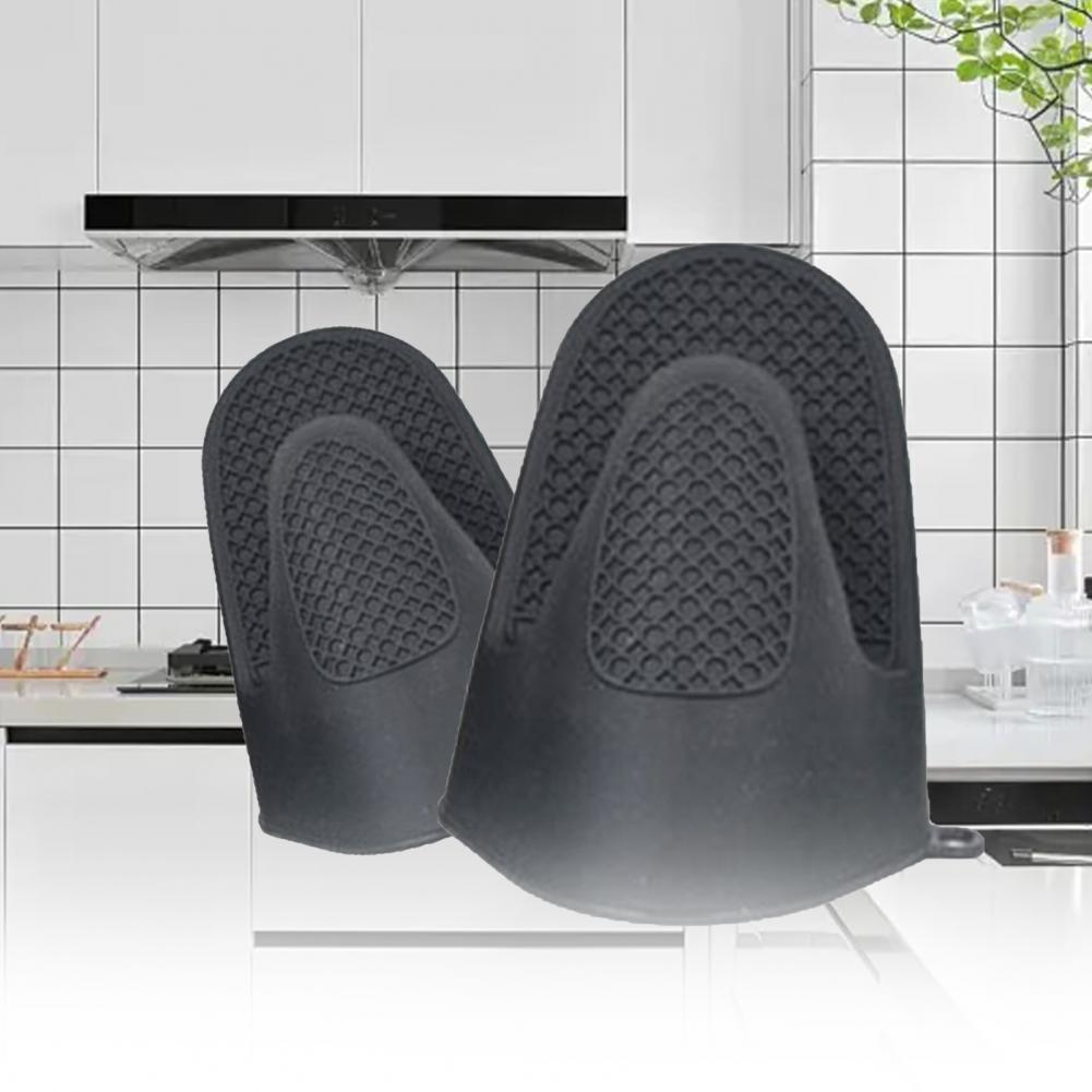 Manoplas de silicona gruesas para horno, resistentes al calor, para cocinar, agarraderas, accesorios para hornear en la cocina