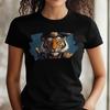 T-Shirt Women Bengali Pirate Tiger Motif Cotton Size XS To 3XLWill Open In a New Window or Tab