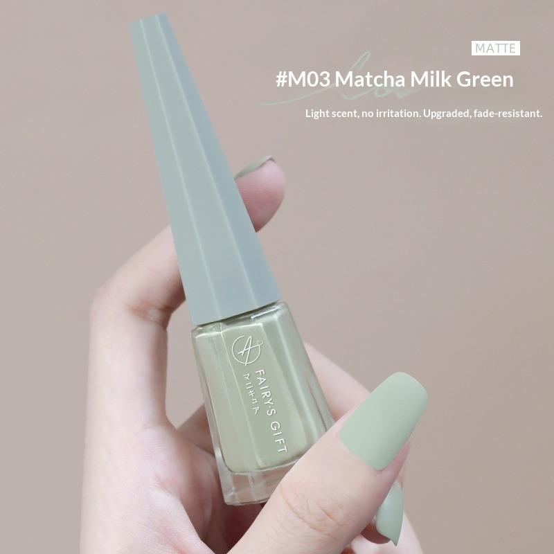 Water-based, Non-peelable, No-bake, Long-lasting, Waterproof, Non-fading, Matte, Frosted, Elegant Nail Polish.