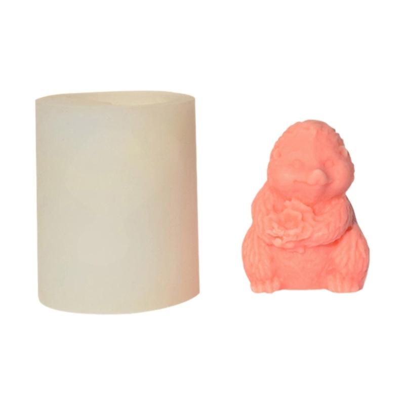 

Silicone Mould 3D Sloths Candle Molds Cartoon Sloths Casting Molds Soap Molds Animal Molds for Fondant Decorations 1