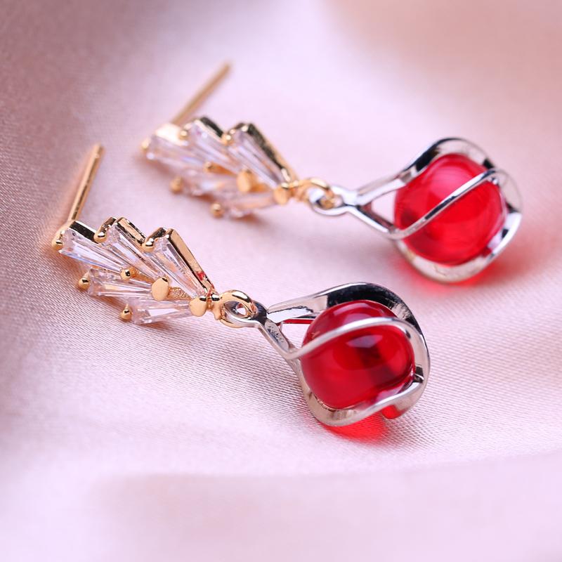 

KNIKOO серьги с геометрическим узором для женщин, модные серьги с кубическим цирконием, ювелирные изделия для свадебной вечеринки, подарки, серьги A