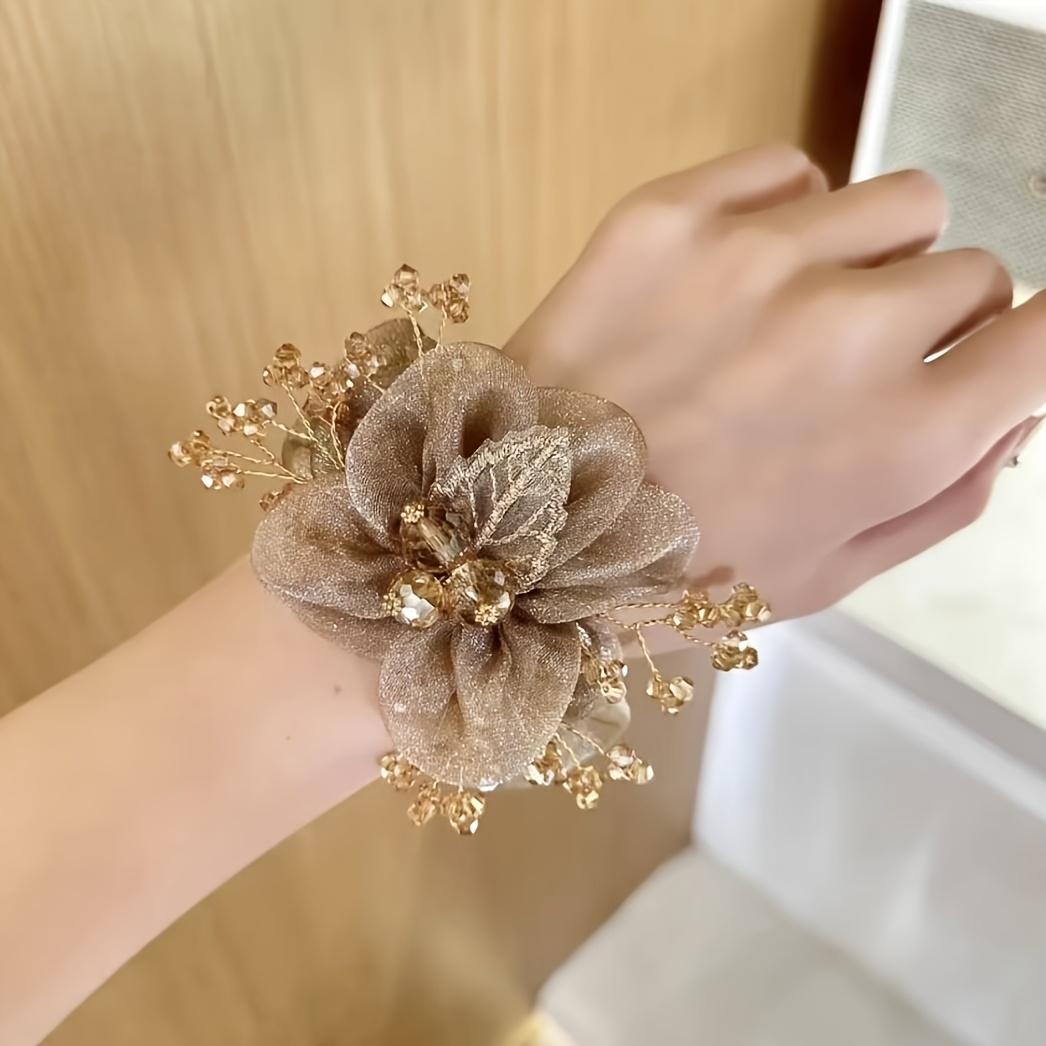 

Women s Sweet Starry Hair Tie, 3D Petal Headband, Bun Accessory for Thick Hair, Minimalist Design, Elegant Glittery Ombre Ponytail Clip, Elastic Scrun