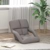 Adjustable Floor Chair with Armrests 5 Position Reclining Backrest Fabric