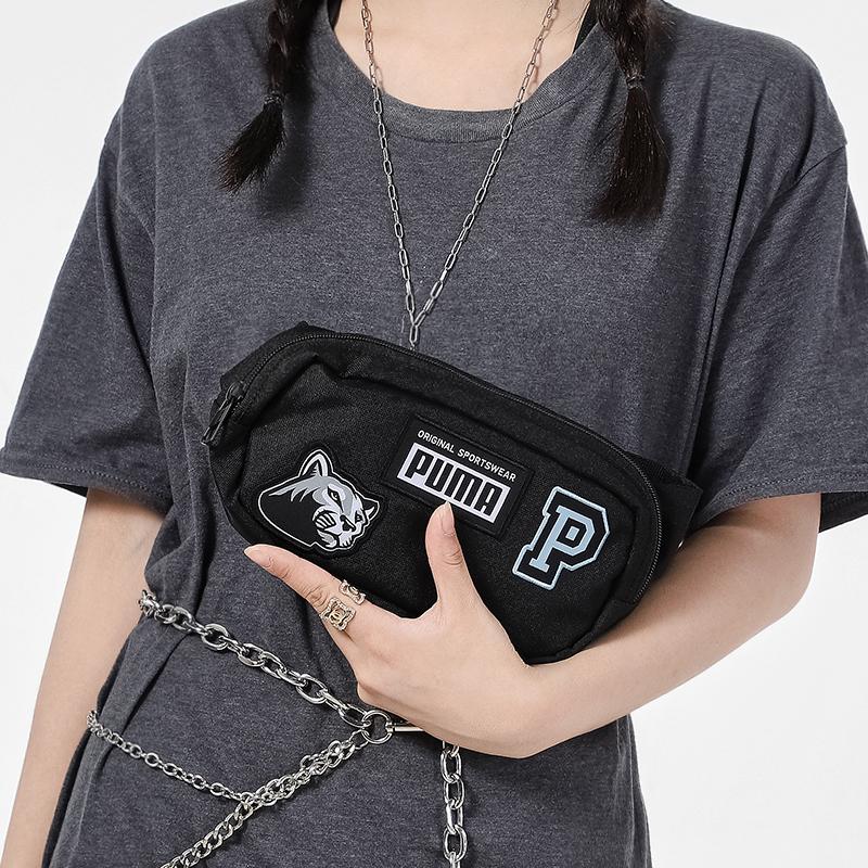 New PUMA Fabric Crossbody Bags Fanny Pack Regular Unisex Black 078562-01