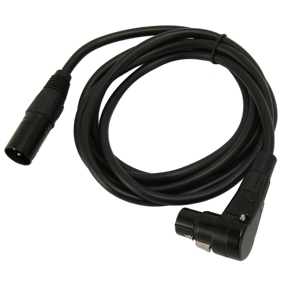 XLR to XLR Cable Straight Male to Elbow Female 3 Pin HiFi Sound XLR Balanced Cord for Microphone