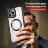 KEYSION Transparent Magnetic Case for MagSafe for iPhone 15 Pro Max 14 Plus Silicone+PC Shockproof Phone Cover for iPhone 13 Pro Max
