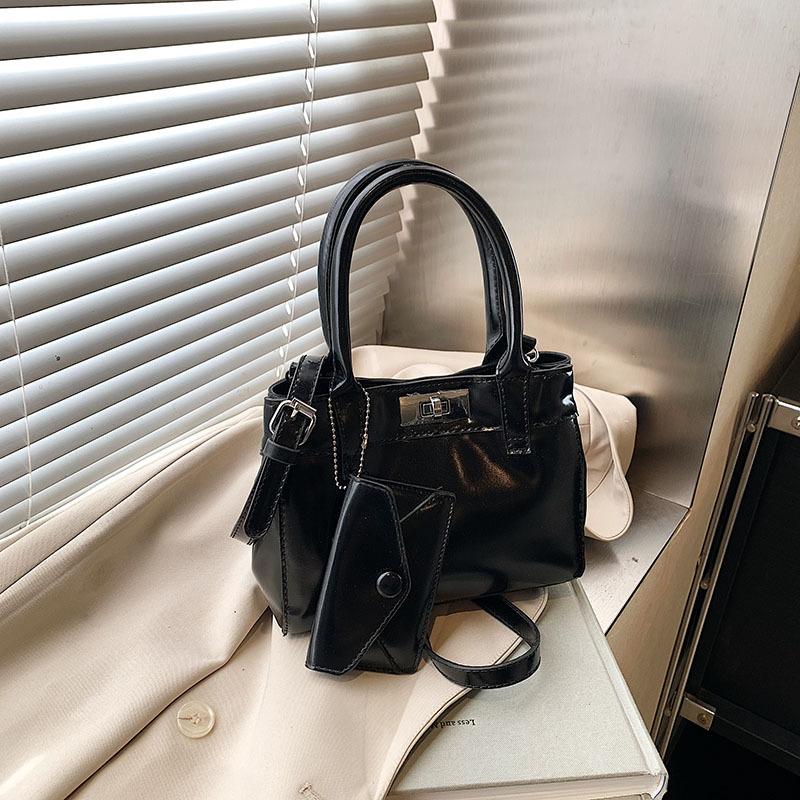 

Hand carry fashion bucket bag women s new niche simple casual shoulder bag high-end trendy women s bag чёрный