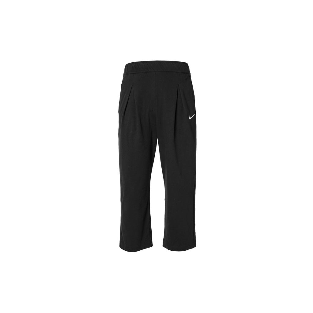 Nike Solid Logo Loose Casual Pants Women Bottoms Black DM6727-010