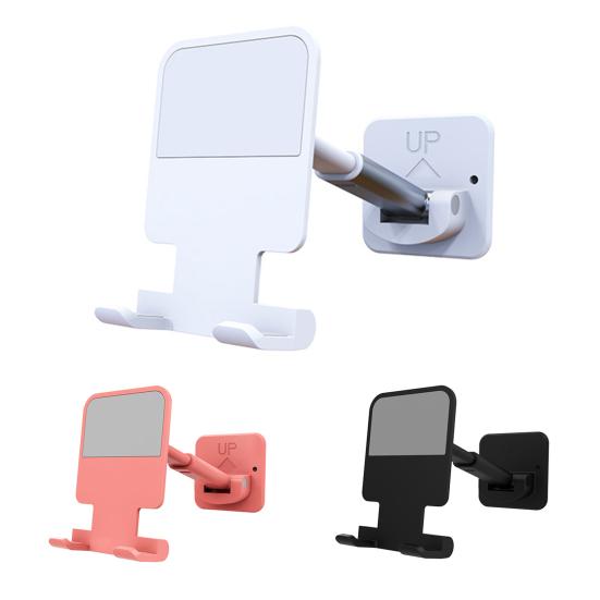 T11 Phone Wall Holder Wall-Mounted Foldable Rotatable Multifunctional Self-adhesive Adjustable Angle Portable Mobile Phone Wall Stand Charging Bracket