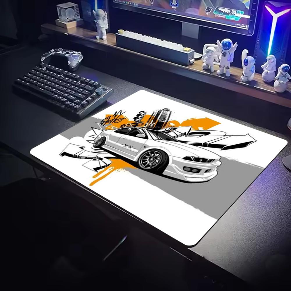 Racing Car Anime Mouse Pad Mini Gaming Desk Mat Retro Sport Drift Printed Anti‑Slip Mousepad for PC Laptop Gamer Accessories