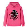 B1172 Bambini Ragazzi Ragazze NINJA KIDZ Anime Stampato Casual Outdoor Felpa con Cappuccio a Maniche Lunghe