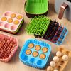 Air Fryer Silicone Basket Liners Large Square Oven Pan BBQ Grill Reusable Cake Molds for Hot Dogs Bacon Jelly