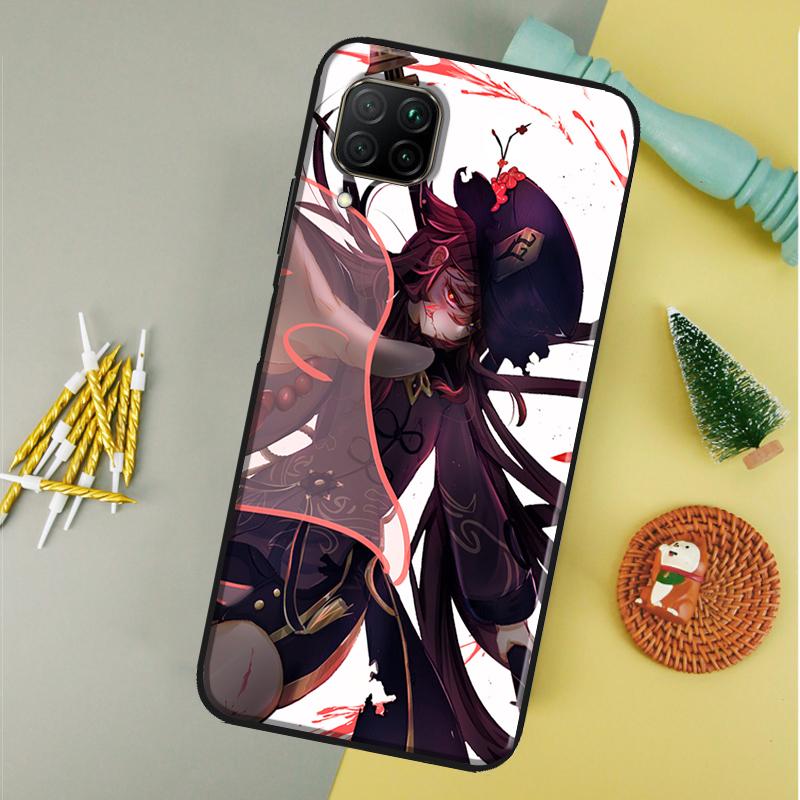 Hu Tao Genshin Impact For Huawei Nova 12i 11i 8i 12s 9 10 SE Y90 Y60 Y70 Y72 Y61 Y91 P20 P30 P40 Lite P60 Pro Case