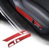 Red Carbon Fiber Seat Adjustment Button Trim Sticker for Tesla Model 3 -24