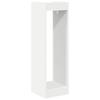 Plant Stand with Shelf White 30 X 30 X 100 Cm Engineered Wood